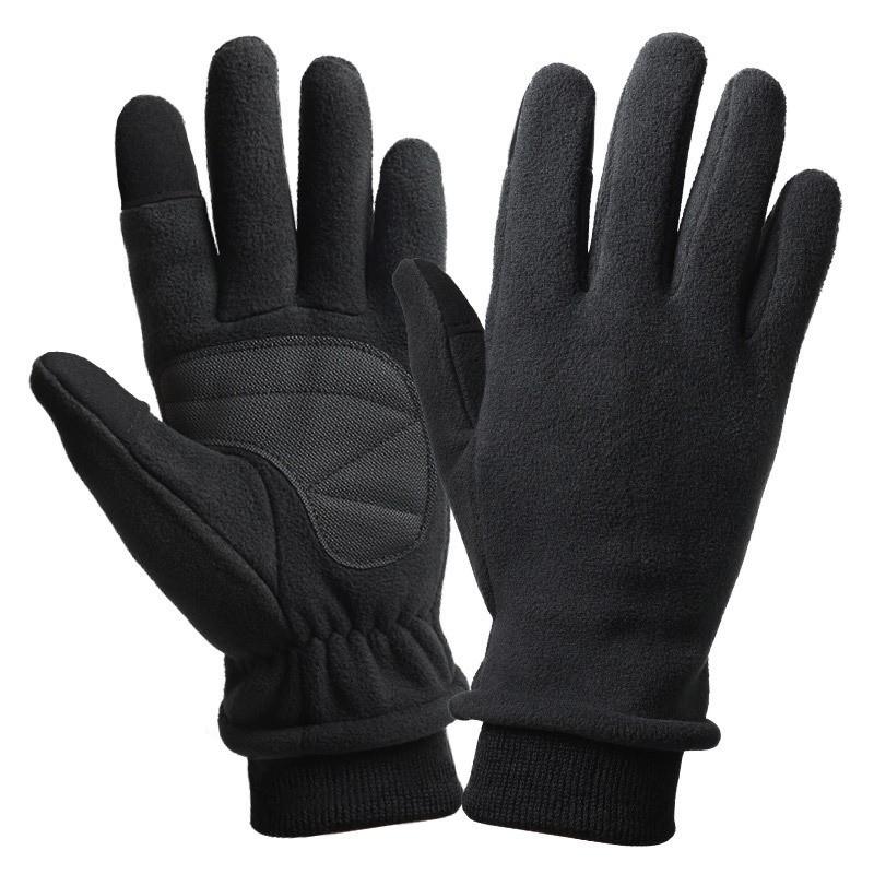 Warm Winter Gloves Outdoor Sports Touchscreen Compatible Windproof Anti-Slip Stretch Cuff Adult Unisex