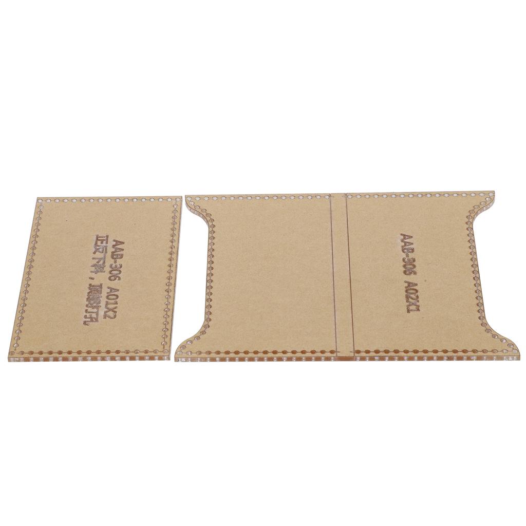 2Pcs Acrylic Template Card Bag DIY Leather Pattern Wallet Mold Craft Tools Accessories