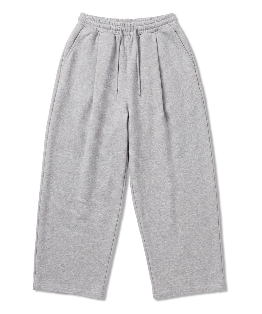 RAYFIKERS Deep Three-Pleat Wide Pants Mq6Pu192_Melange Grey