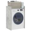 Washing Machine Cabinet in Concrete Look 67.5 x 48 x 97 cm Particleboard