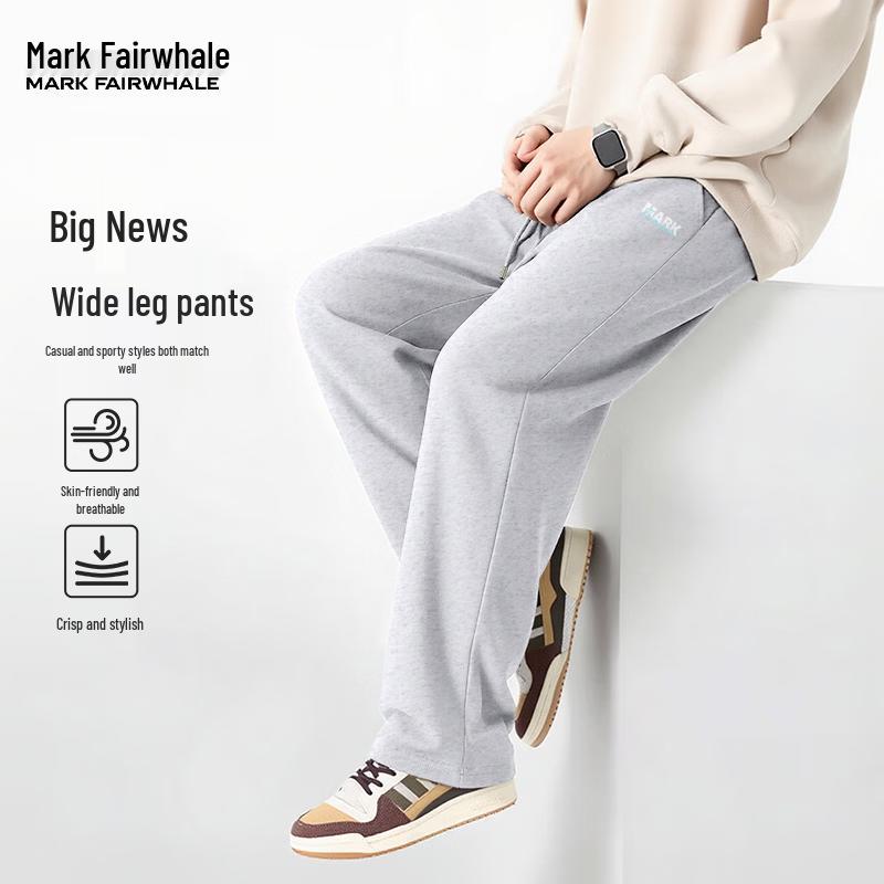 MARK FAIRWHALE Men's Relaxed Fit Straight-Leg Casual Pants