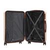 14"/19"/24"/28" 4-Piece ABS Spinner Luggage Set - Side Handles, Hanging Hook & Protective Feet - Combination Lock & Cosmetic Bag (Beige)