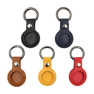 Nouvelle housse de protection en cuir PU pour Apple pour localisateur de suivi Airtag, porte-clés anti-perte, housse de protection, résistant à l'usure