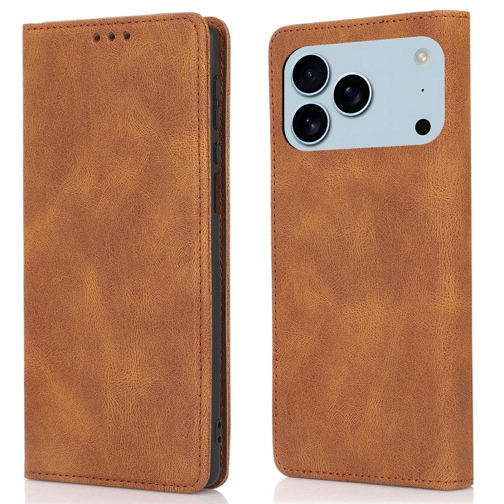 For iPhone 17 Pro Max Case Wallet Magnetic Closing Leather Flip Phone Cover