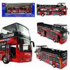 Megadidi Double Decker Bus Metal World Lights Sounds Bus Model
