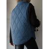 Women S Casual Sleeveless Solid Color Vest With Zipper And Buttons