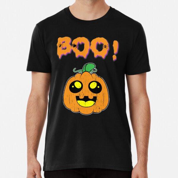 Boo! Cute Ghost Halloween Holiday T shirt T-Shirt S-5XL Best T-Shirt