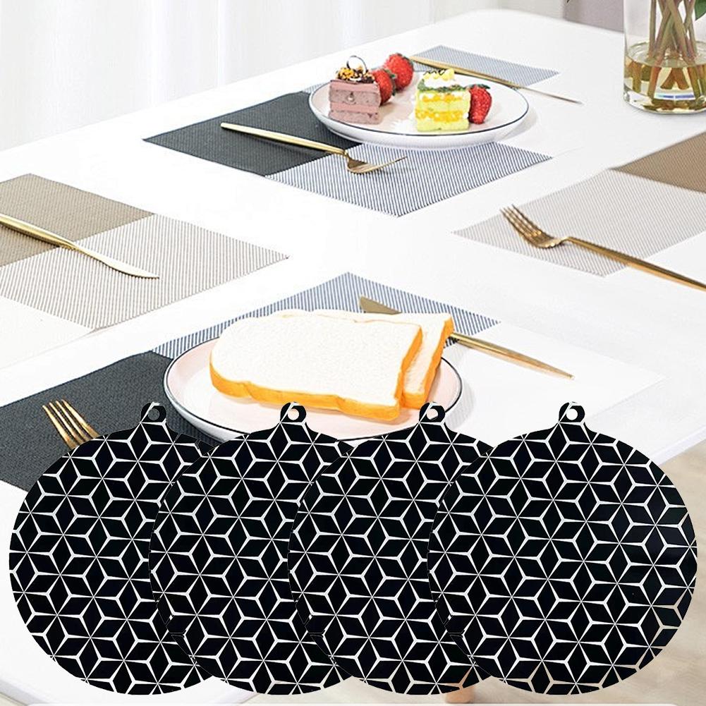 Silicone Induction Hob Protector Mat Set of 4 for Kitchen Cooktop Care
