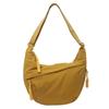 Casual Canvas Crossbody Bags Korean Simplified Large Capacity Sports Hobos Bag Solid Color Lightweight Dumpling Bag Women