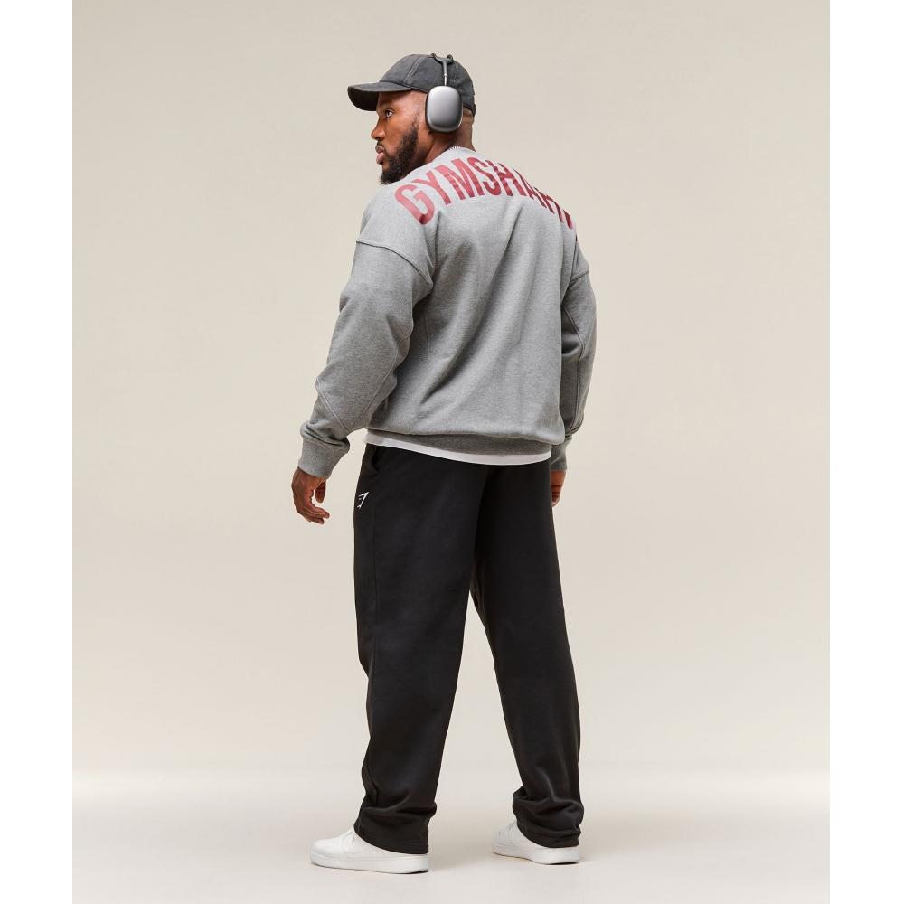 Gymshark Power Crew Charcoal Core Marl A2c9g Gbbb