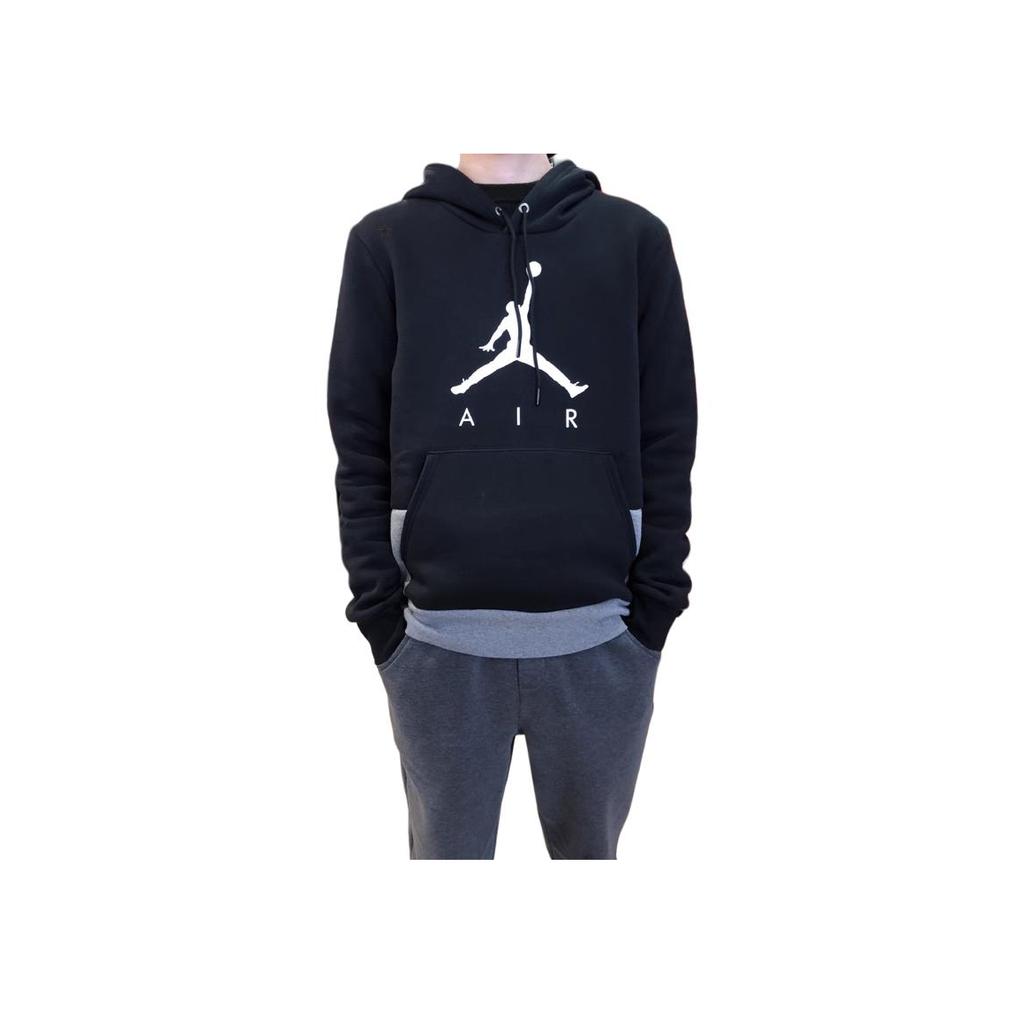 Jordan Fleece Hoodie Pullover Men Tops Black BQ1431-010