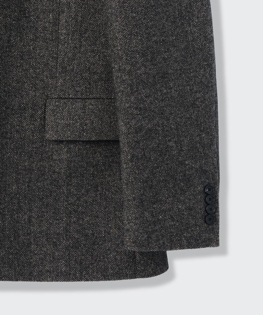 Musinsa Standard Wool Blend Herringbone Relaxed Blazer [Brown]