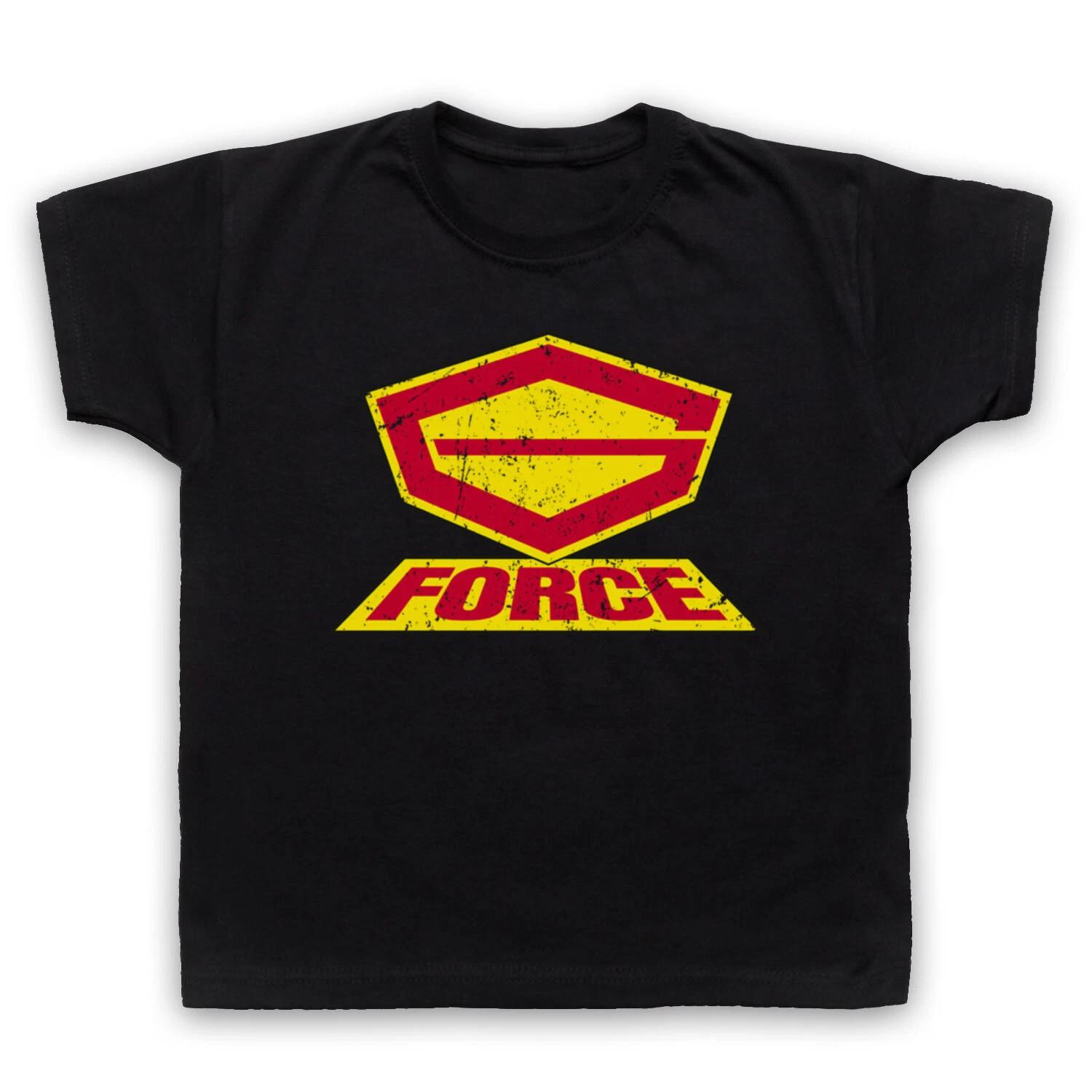 Логотип G FORCE 80-х Стражи Космоса Мультфильм Аниме Дети Мальчик Малыш Дети Футболка 140
