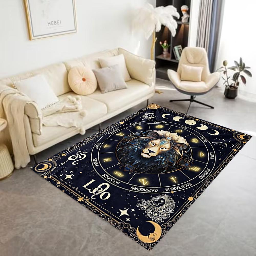 1pc compass rug home carpet non slip design for bedroom gift