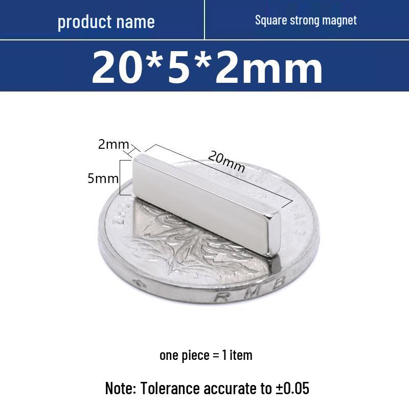 N52 Neodymium Iron Boron Square Magnet – Strong Rare Earth Permanent Magnet