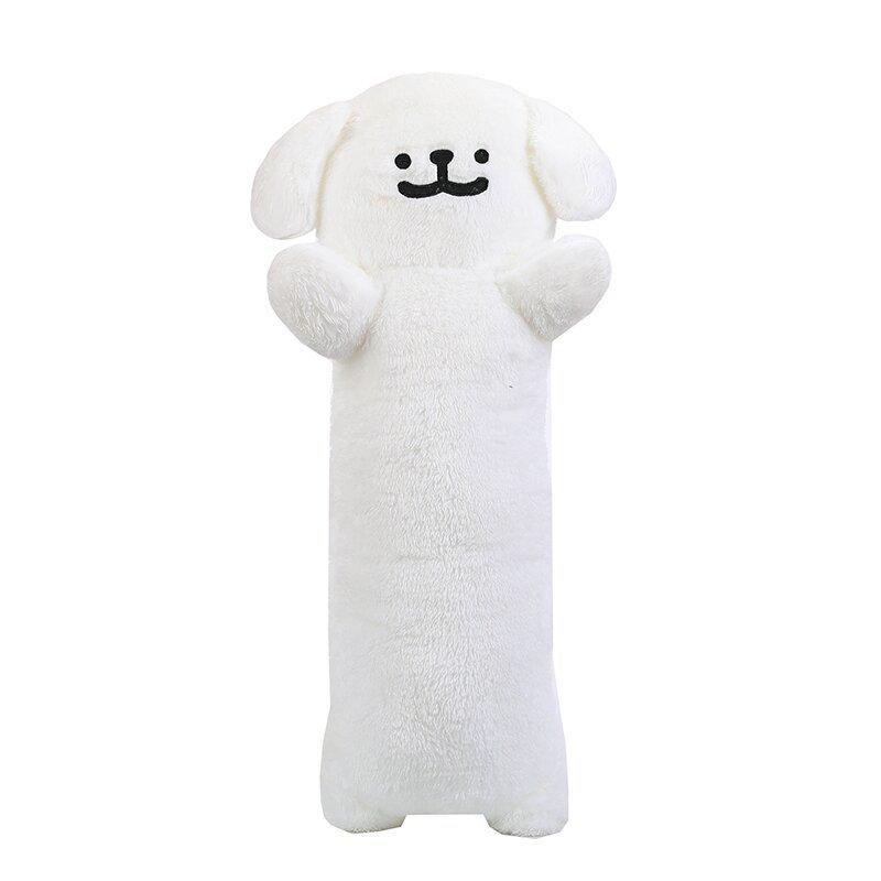 Korean Line Dog Plush Pillow, Ultra Soft Stuffed Animal, Kawaii Line Puppy Cushion for Car Sofa