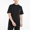 Puma X First Mile Pocket Logo Solid Color Sports Tee Men Tops Black 532337-01