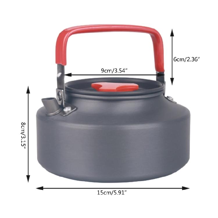 Praktischer Aluminium-Teekessel Wander- & Campingausrüstung Metall für Reisen & Büro