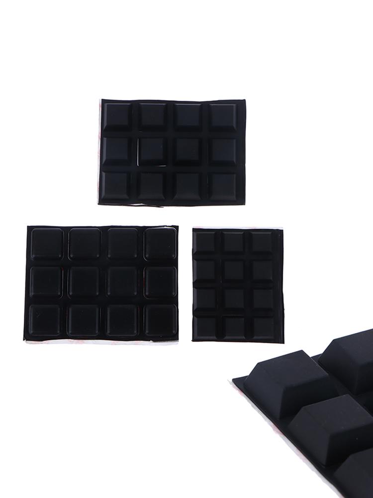 40pcs Square Rubber Feet Self-Adhesive Bumper Door Buffer Stop Furniture Pads