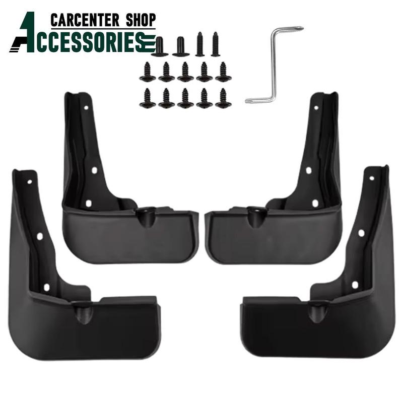 Fender Mudflaps Front+Rear Mud Flaps Guard Mudguards Mud Flaps Black for Hyundai Sonata(Not for N-Line) 2024-2025