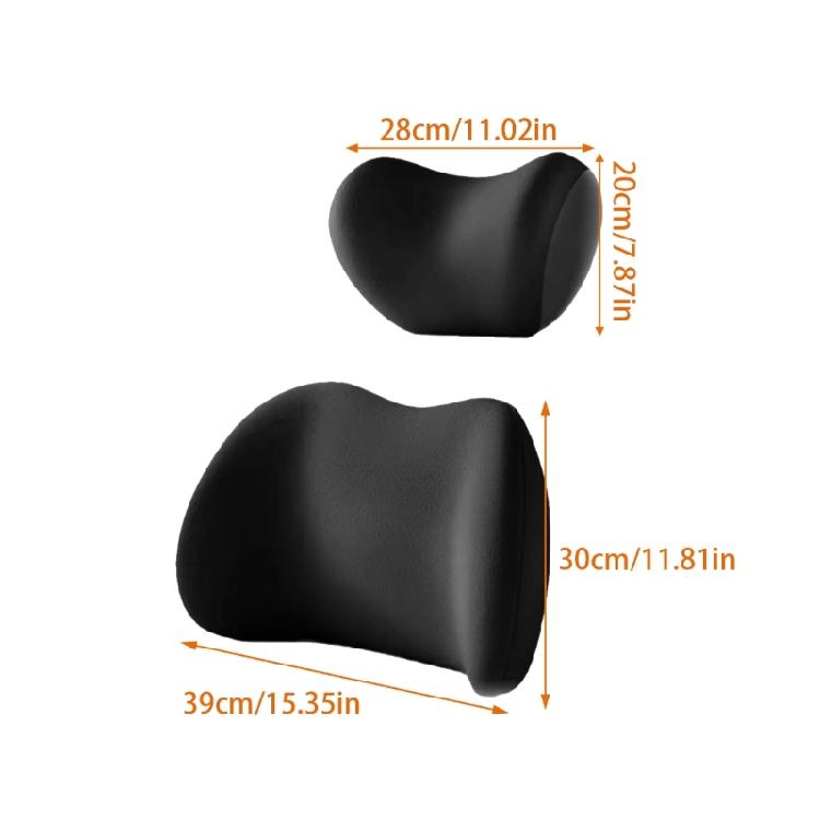 Winged Embrace Posture Supporting Pillow Set Breathable Ergonomic Pillow Easy to Carry for Vehicle Office Chair Comfort