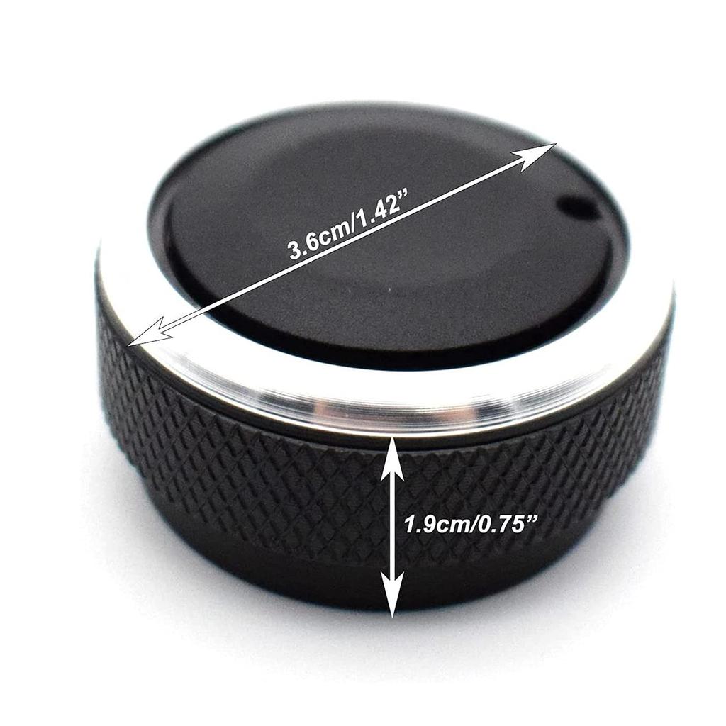 3pcs AC Switch Knobs Air Conditioning Heat Control Knob for Platz Vios Vitz Yaris Ho X Black