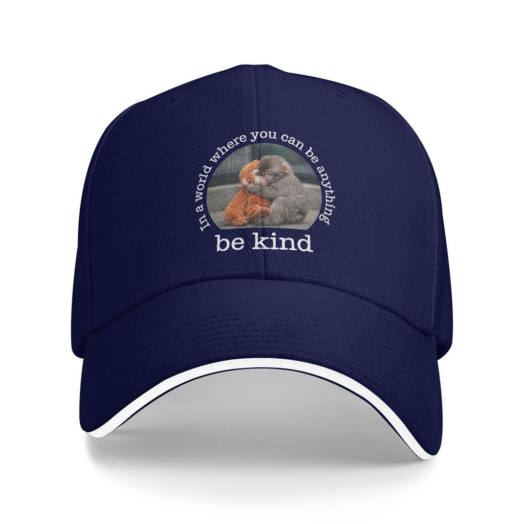 Monkey Punch In der Welt, in der du alles sein kannst, sei freundlich Sonne Baseballkappe Sommer Herren Trucker-Kappe Retro Outdoor Baseballkappen