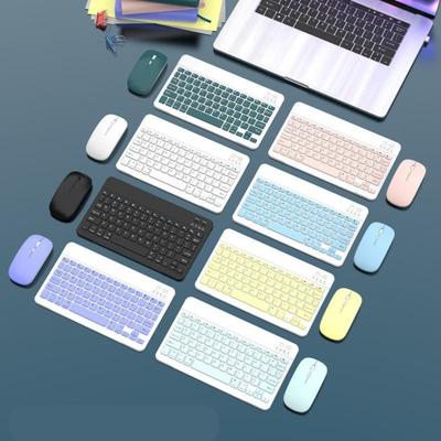 10 Inch Mini Keyboard And Mouse Wireless Silent Keyboard Mouse  For Laptops&Tablets