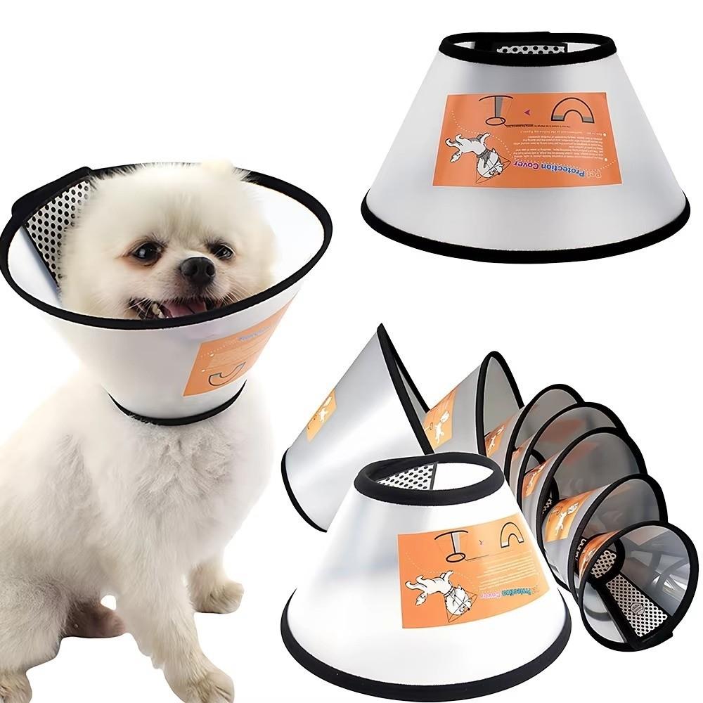 Anti-Lick Pet Protective Collar Anti-Bite Recovery Cone Collar Soft Beauty Cover  Puppy Accessories