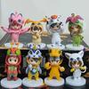 4Pcs/Set Digital Monster Digimon Characters Taichi Matt Ishida Sora Cosplay Agumon Gabumon Action Figure Anime Figure Model Toys