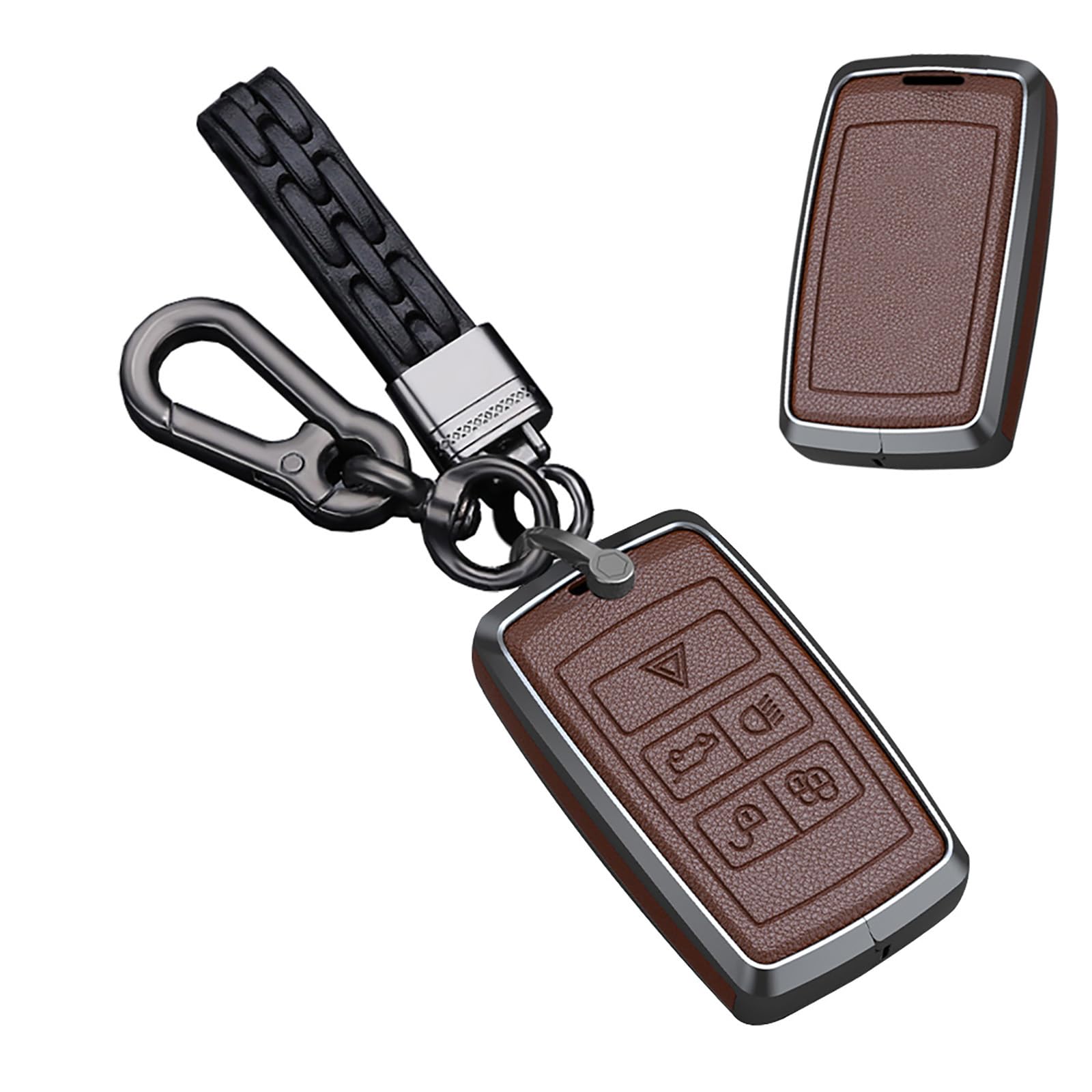 

Чехол для ключа TECART Range Rover, Чехол для ключа, Брелок для ключа, Совместим с Jaguar Defender, Range коричневый