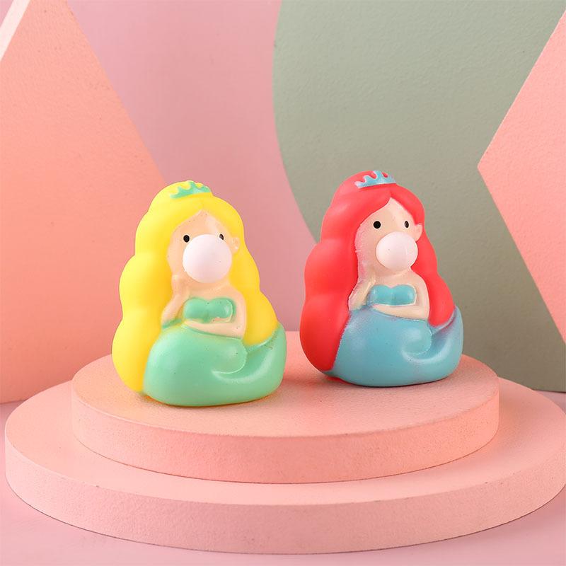 Animal Adorable Anti-Stress Ball Decompression Bubble Mermaid Toys Soft Sticky Squishi Stress Relief Toys Funny Gift J100