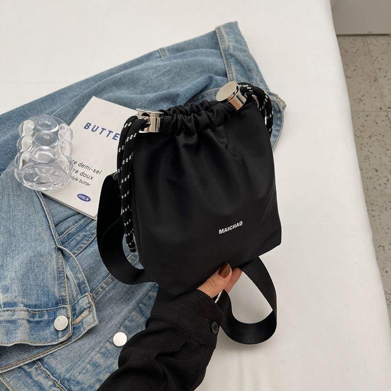 

Women s Bag Fall Niche Style Shoulder Canvas Bag Black