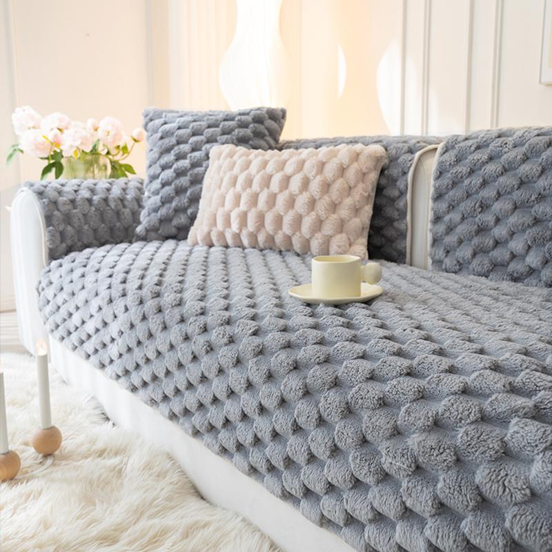 

Осенне-зимний универсальный плюшевый чехол для дивана, бытовая гостиная, нескользящая подушка для дивана, полотенце, секционный чехол для домашнего декора 70x70