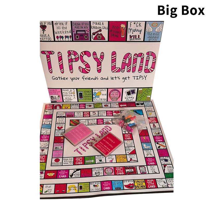 

Tipsy Land Алкогольные игры Интерактивная девичья вечеринка Алкогольная игра для взрослых Девичник Хэллоуин игра для 2-8 игроков A1