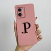 For Oppo A57 4G 2022 Case Oppo A57s A77s Cute Initial Letters Simple Cover Soft TPU Phone Case For Oppo A77 4G Back Cover Capa