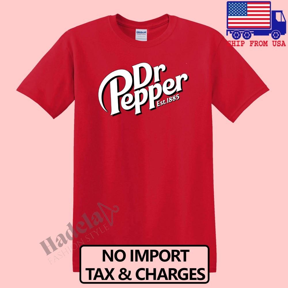 Мужская красная футболка Dr Pepper Размеры S-5XL S