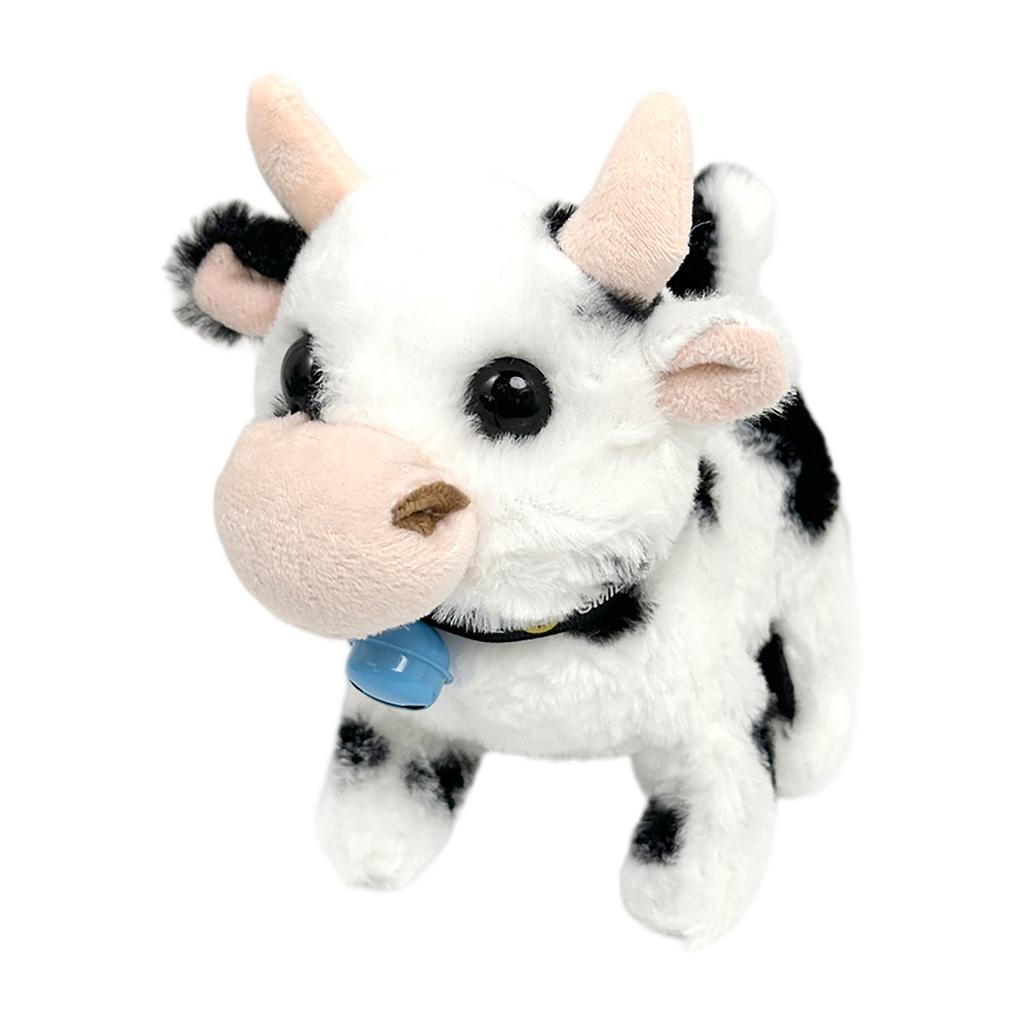 Simulation Electric Walking Sound Plush Cow