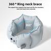 Neck Style Inflatable U-shaped Pillow with Inflatable Pot Portable Storage Travel Neck Pillow Long-distance Inflatable Pillow