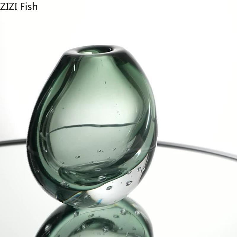 Delicate Bubble Glass Vase Creative Hydroponics Plant Pots Table Decoration Flower Arrangement Floral Vases Room Aesthetic Decor