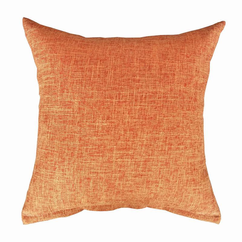 Custom Logo Linen-Style Throw Pillow Cover - Cotton Cushion Sofa Backrest, Personalized from Picture