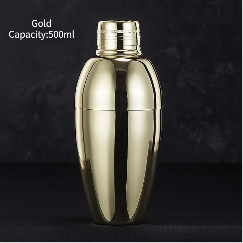500ml Carven Engraving Vintage Cocktail Shaker Bar Shaker Stainless Steel Cocktail Boston Shaker For Bar Party Home Bar Tool