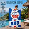 FC Hansa Rostock Wappen Design Strandtuch, Schnelltrocknend, Pflegeleicht, Geeignet für Fitness und Strandurlaub, Sport-Essential