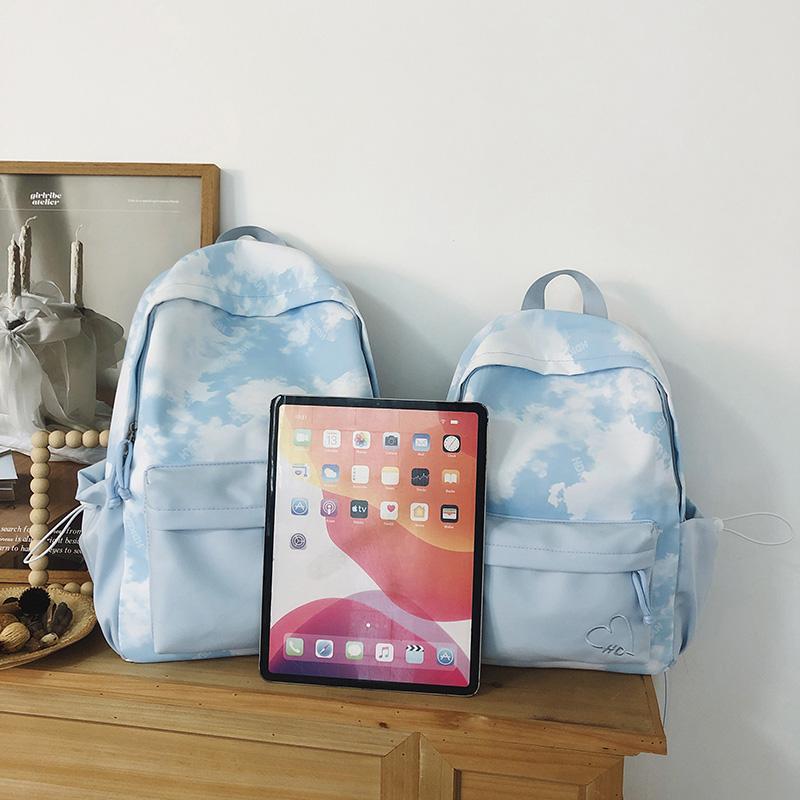 Tie-Dye-Druck Studenten-Schultasche Große Kapazität Damen-Rucksack