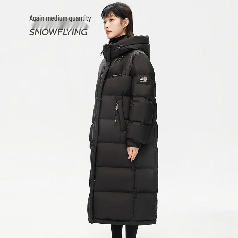SNOWFLYING Women's Puffy Warm Long Duck Down Jacket