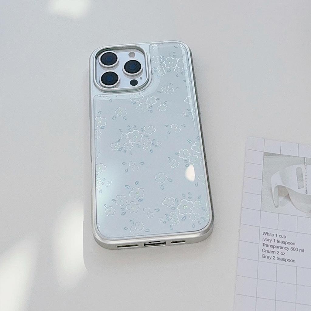 Goudkleurig Ins Verse Bloem Appel 16pro Max Mobiele Telefoonhoesje Iphone15 Epoxy 17 Geschikt voor Huawei Mate70