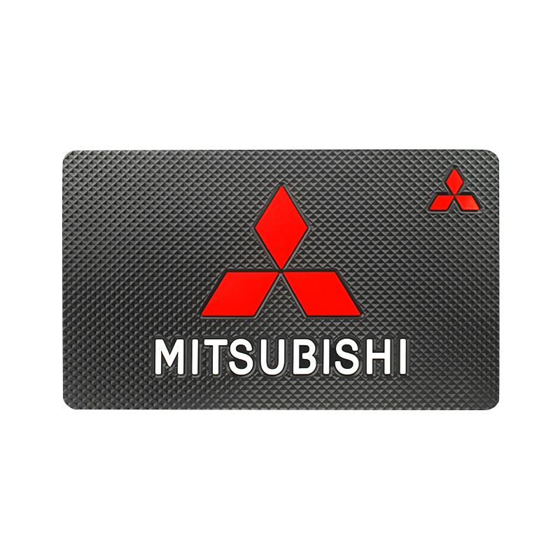 

Car Logo Sticky Dashboard Anti-Slip Mat Phone Holder Storage Pad For Mitsubishi Lancer 9 L200 Colt Pajero Outlander Eclipse ASX