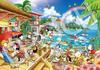Epoch 108-Piece Peanuts Beach Resort Jigsaw Puzzle 18.2×25.7cm with Glue Spatula and Ticket