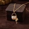 Easter Painted Basket Pendant Necklace Simple Versatile Light Luxury Collarbone Chain Girlfriend Gift