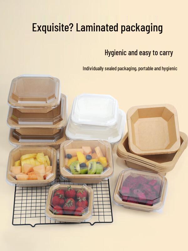 Shixun Disposable Octagonal Kraft Paper Takeout Boxes